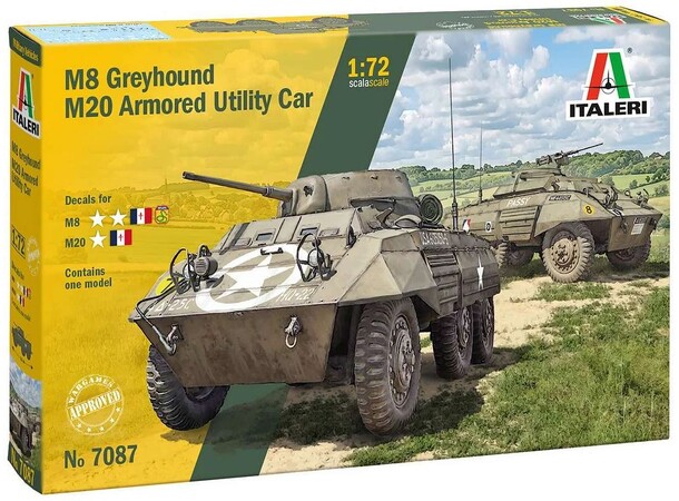 M8 Greyhound / M20 Armored Card Italeri 1:72 Byggesæt 