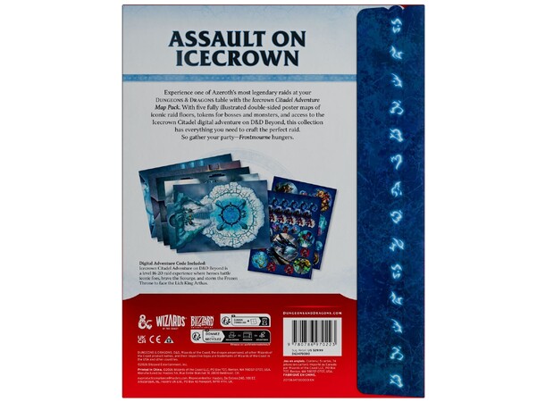 D&D World of Warcraft Map Pack Icecrown Citadel Adventure 