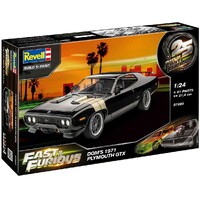 Fast & Furious Doms 1971 Plymouth GTX Revell 1:24 Byggesæt