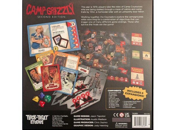 Camp Grizzly Second Edition Brætspil 