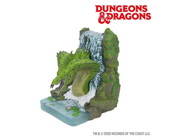 D&D Bogstøtte Green Dragon 18cm Dungeons & Dragons 