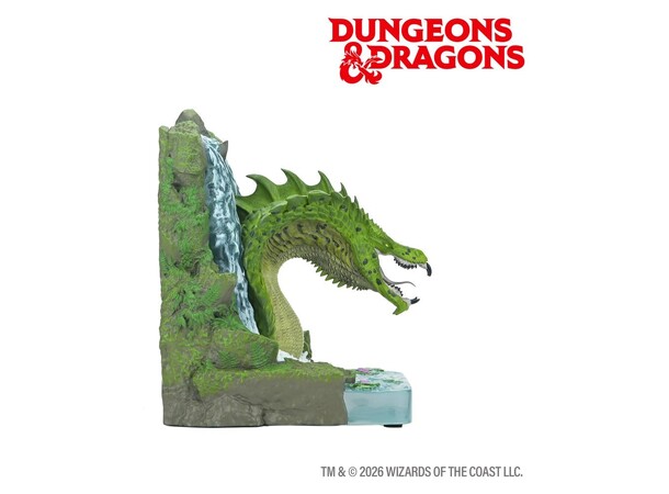 D&D Bogstøtte Green Dragon 18cm Dungeons & Dragons 