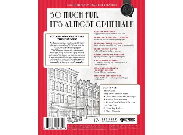 How to Host a Murder Brætspil Chicago Caper 