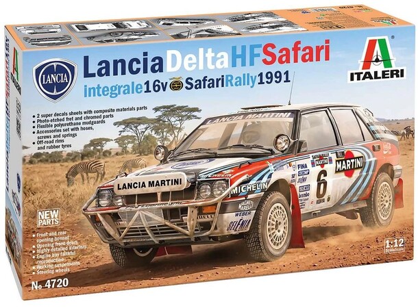 Lancia Delta Integrale Safari Italeri 1:12 Byggesæt 
