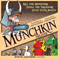 Munchkin Deluxe Startpakke Brætspil Specialudgave af Kortspillet med bræt++