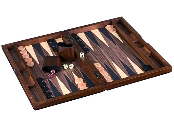 Backgammon Stor luksusudgave i træ 60 cm 49 x 60 cm 