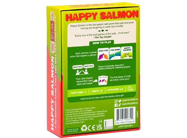Happy Salmon Kortspil 