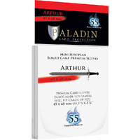 Brætspil Kortbeskyttere 55 stk 45x68 Paladin Arthur Mini European