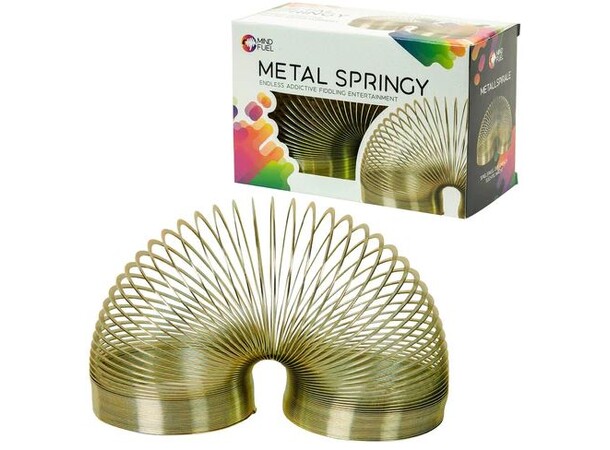 Fjedrende trappetroll Slinky metal Den klassiske trappeleg! 