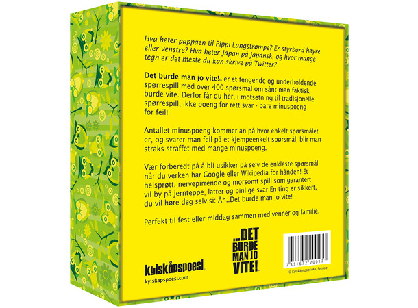 Det borde man ju veta Kortspil 