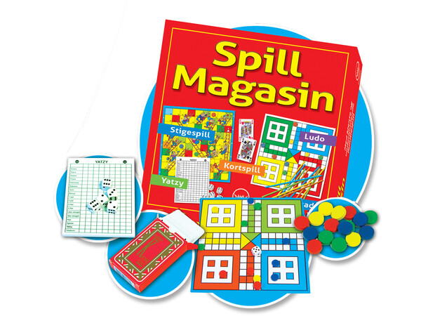 Spillmagasin - NORSK Yatzy, Ludo, Stigespill, Ludo, Kortspil 