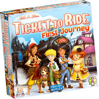 Ticket to Ride First Journey Brætspil Dansk udgave - europæisk kort