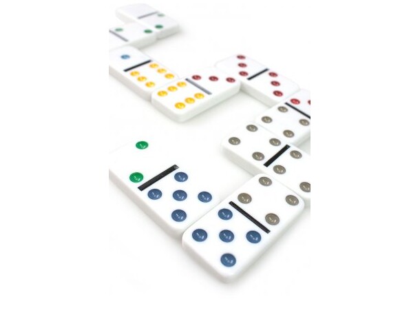 Domino Double 6 metalæske Brætspil 