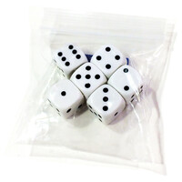 Terninger 12 mm 6 stk Perfekte til Yatzy og Raffle osv.