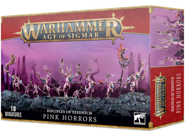 Tzeentchs dæmoner Pink Horrors Warhammer Age of Sigmar 