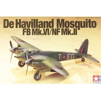 De Havilland Mosquito FB Mk.VI/NF Mk.II Tamiya 1:72 Byggesæt