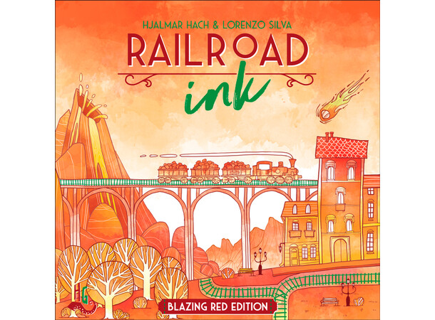 Railroad Ink Blazing Red Ed Brætspil 