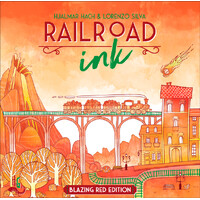 Railroad Ink Blazing Red Ed Brætspil 