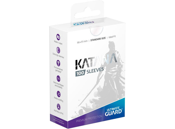 Sleeves Katana Klar 100 stk 66x91 Ultimate Guard Deck Protect 