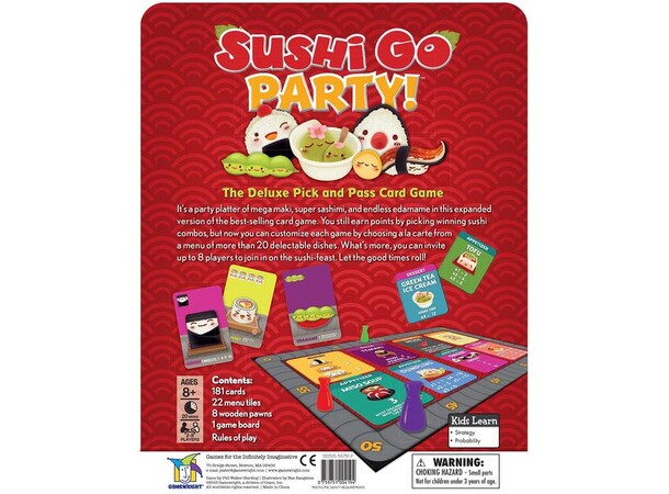 Sushi Go Party Kortspil Dansk udgave 