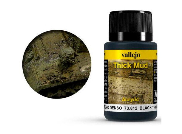 Vallejo Mud Thick Mud Black - 40 ml 