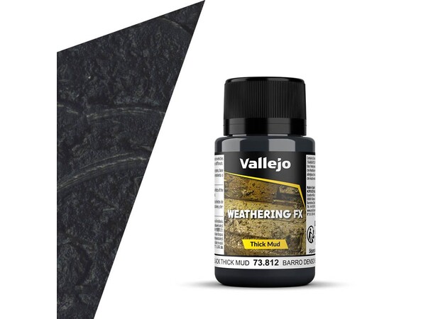 Vallejo Mud Thick Mud Black - 40 ml 