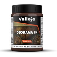 Vallejo Texture Brown Mud 200 ml Thick Mud Texture Acrylic