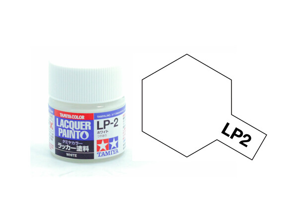Lakmaling LP-2 Hvid Tamiya 82102 - 10 ml 