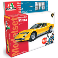 Lamborghini Miura Startersæt Italeri 1:24 byggesæt