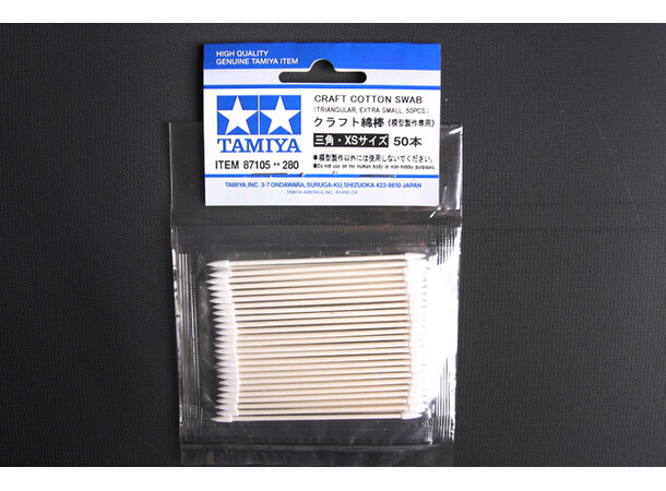 Tamiya Craft bomuldspinde - 50 stk Ekstra små vatpinde 