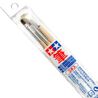 Tamiya Modeling Brush Basic Sæt 3 stk Flat 1, Flat 3, Pointed small Pensler