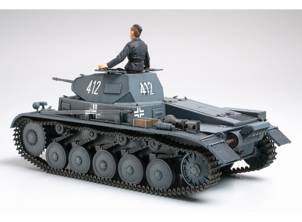 Tysk Panzerkampfwagen II Ausf.A/B/C Tamiya 1:35 byggesæt 