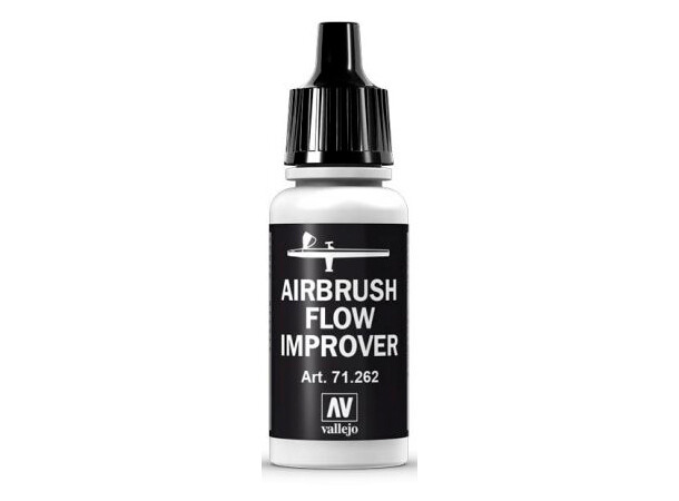 Vallejo Airbrush Flow Improver 17 ml Dyse med dråbetæller – Undgå udtørring 