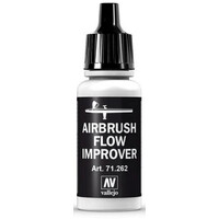 Vallejo Airbrush Flow Improver 17 ml Dyse med dråbetæller – Undgå udtørring