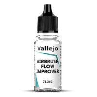 Vallejo Airbrush Flow Improver 17 ml Dyse med dråbetæller – Undgå udtørring