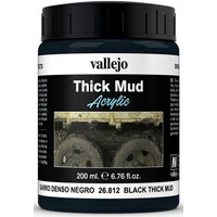 Vallejo Texture Black Mud 200 ml Thick Mud Texture Acrylic