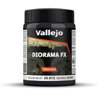 Vallejo Texture Black Mud 200 ml Thick Mud Texture Acrylic