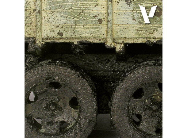 Vallejo Texture Black Mud 200 ml Thick Mud Texture Acrylic 
