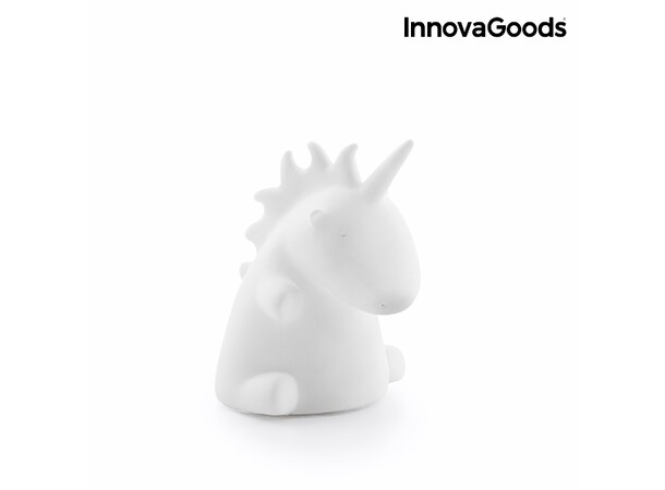 Enhjørning Unicorn natlampe 11 cm Batteridrevet, farveskiftende LED 