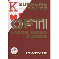 Opti Kortspil til synshandicappede - Rød Perfekt til bridge og andre Kortspil