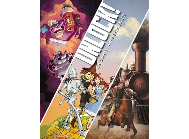 Unlock 3 Secret Adventures Kortspill Indeholder 3 forskellige scenarier 