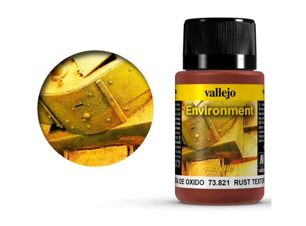 Vallejo Environment Rust Texture - 40 ml Weathering Effects - Acrylic 