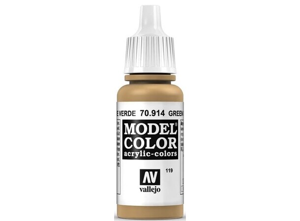 Vallejo Model Color Green Ochre 17 ml Svarer til XF-59 