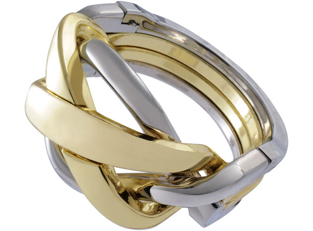 Cast Puzzle 4/6 Ring tankespil metal Sværhedsgrad 4/6 