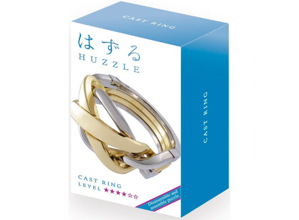 Cast Puzzle 4/6 Ring tankespil metal Sværhedsgrad 4/6 