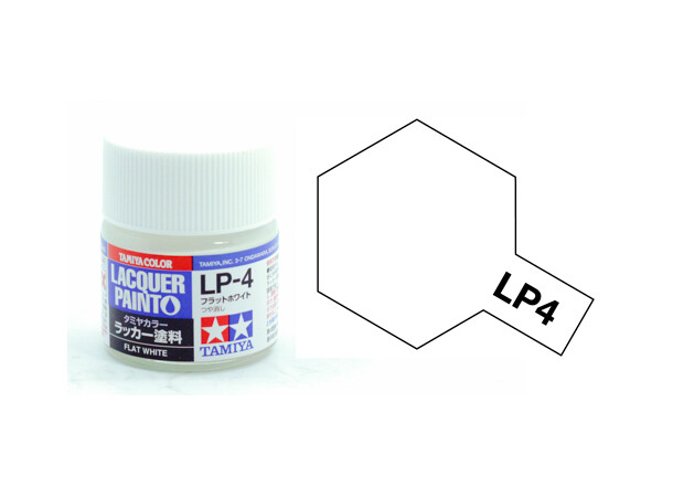 Lakmaling LP-4 Flat White Matt Tamiya 82104 - 10 ml 