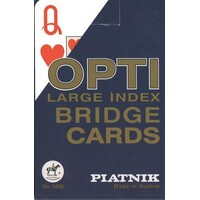 Opti Kortspil til synshandicappede - Blå Perfekt til bridge og andre Kortspil