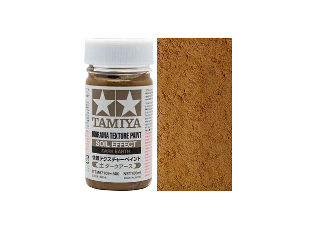 Tamiya Texture Paint - Dark Earth 100 ml Jord-effekt 
