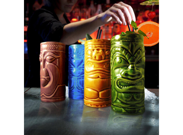 Tiki Mugs kopper - 4 stk 