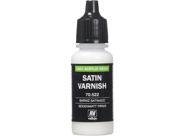 Vallejo Satin Acrylic Varnish Svarer til Tamiya X-35 Semi Gloss Clear 